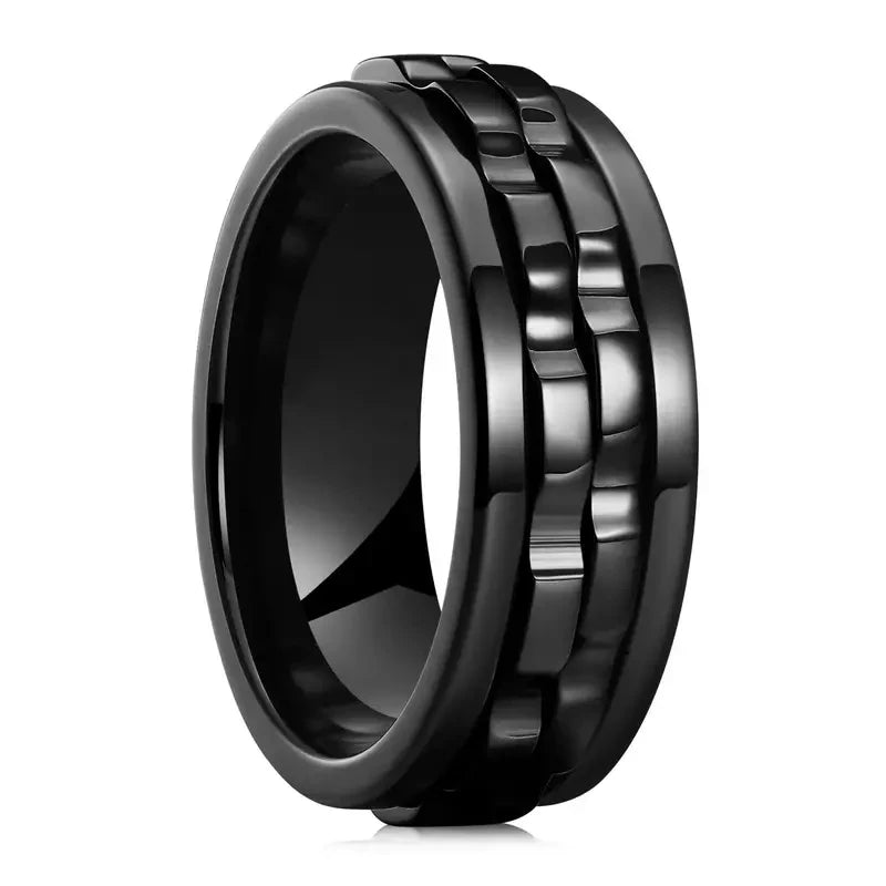Spinner Gear Ring - Black with Black Gear