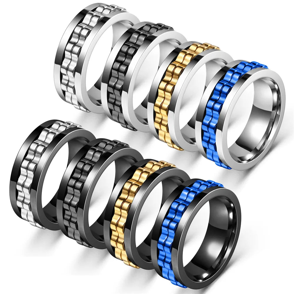 Spinner Gear Ring - Black with Black Gear